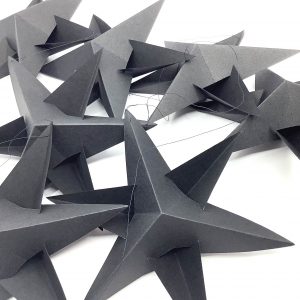 Mobile - tanzende Sterne - schwarz