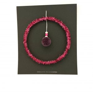 Anhänger "Kugel groß pink"