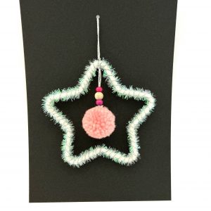 Anhänger "Stern cellophan"